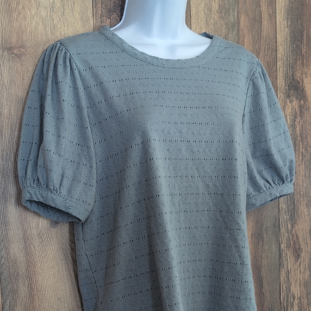 LC Lauren Conrad Olive Blouse M                                             D360